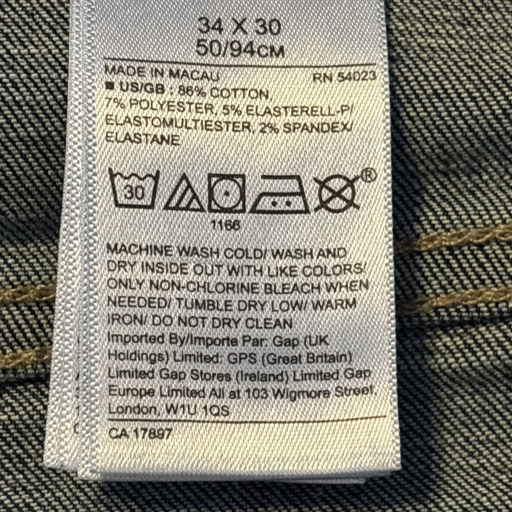 Banana Republic Mens Slim Fit Straight Jeans Stretch Denim 34 x 29 Blue Med Wash